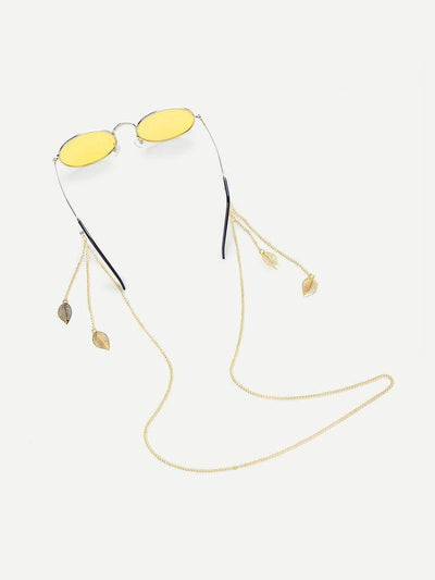 Metal Leaf Glasses Chain-accessories-Des Mess