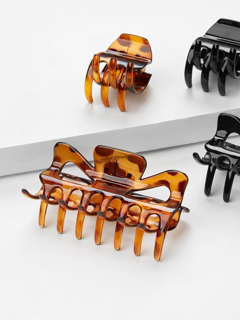 Leopard Print Hair Clip 4Pcs-hair-Des Mess