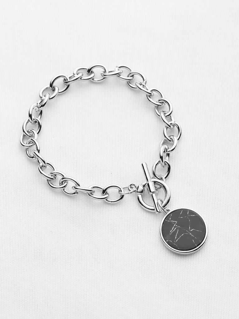 Round Charm Link Bracelet--Des Mess