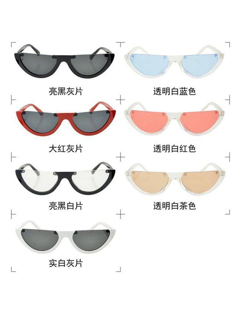 Whitehotpink Half-Frame Sunglasses-accessories-Des Mess