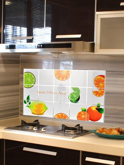 Orange Pattern Oil Proof Sticker-others-Des Mess