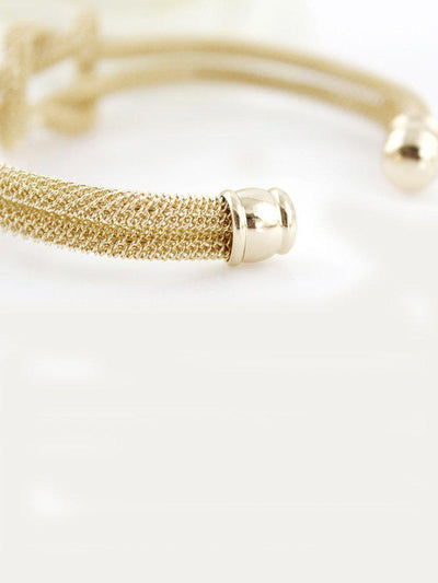 Gold Double Twine Bracelet--Des Mess