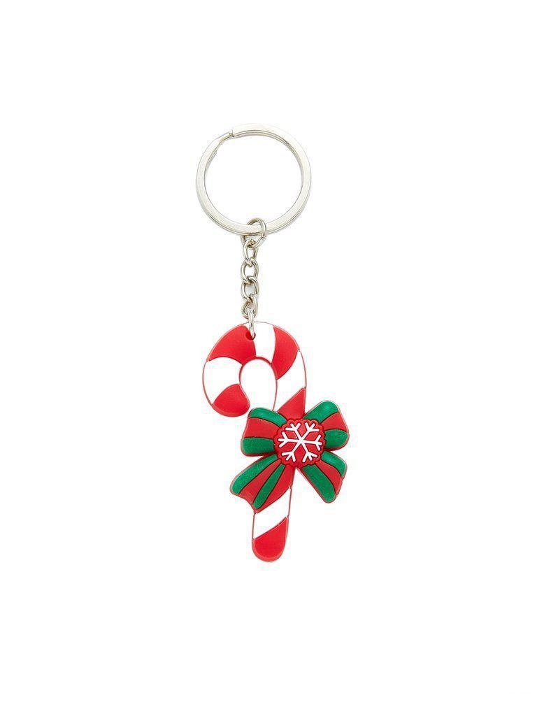Christmas Snowflake Pattern Color Block Keychain-others-Des Mess