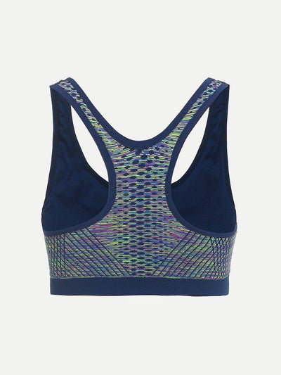 Zipper Front Sports Bra-sportswear-Des Mess