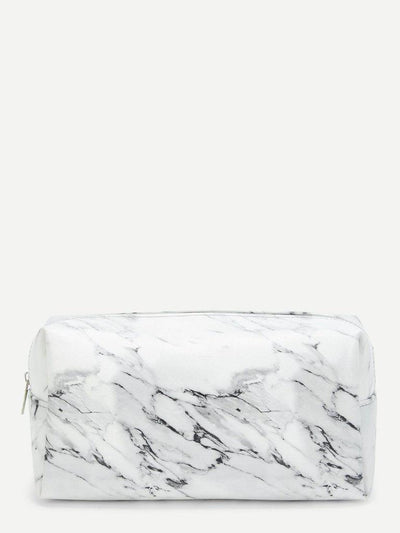 Marble Pattern Makeup Bag-makeup-Des Mess