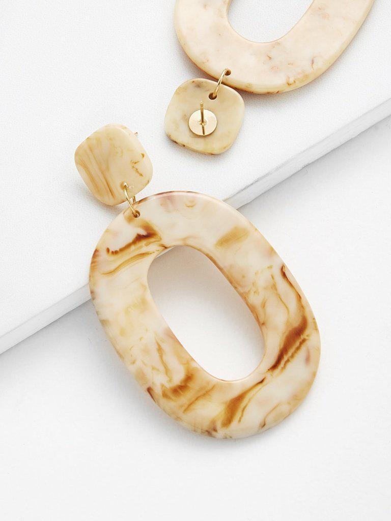 Ring Design Drop Earrings-jewelry-Des Mess