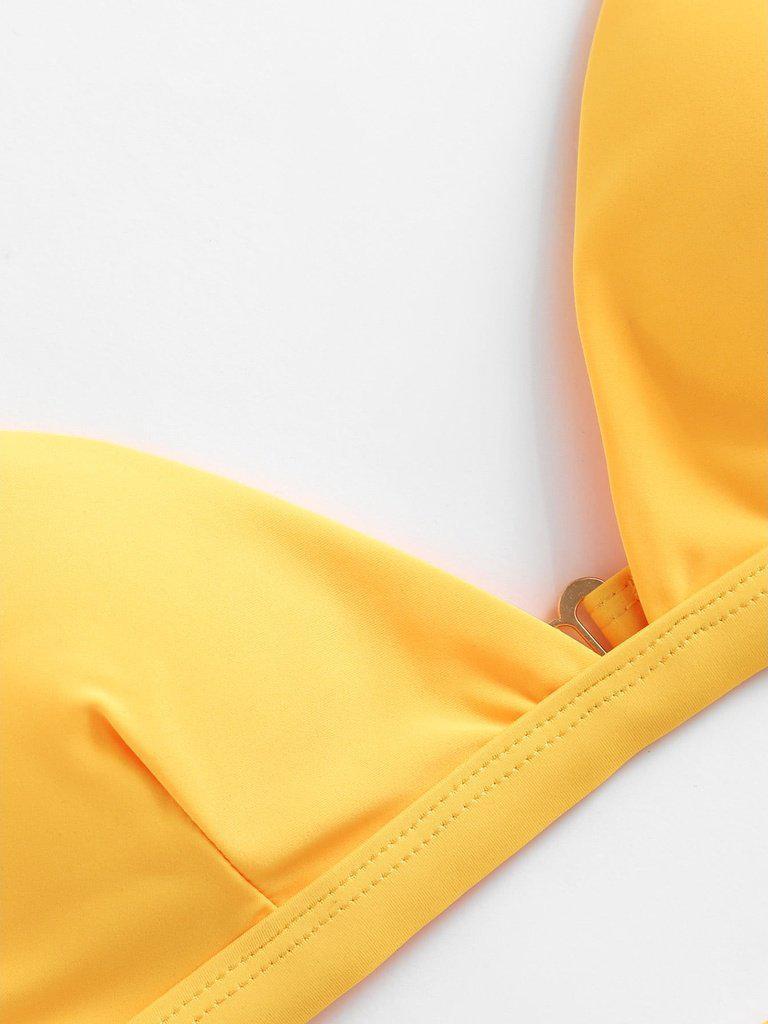 Adjustable Straps Triangle Bikini Set-swimwear-Des Mess