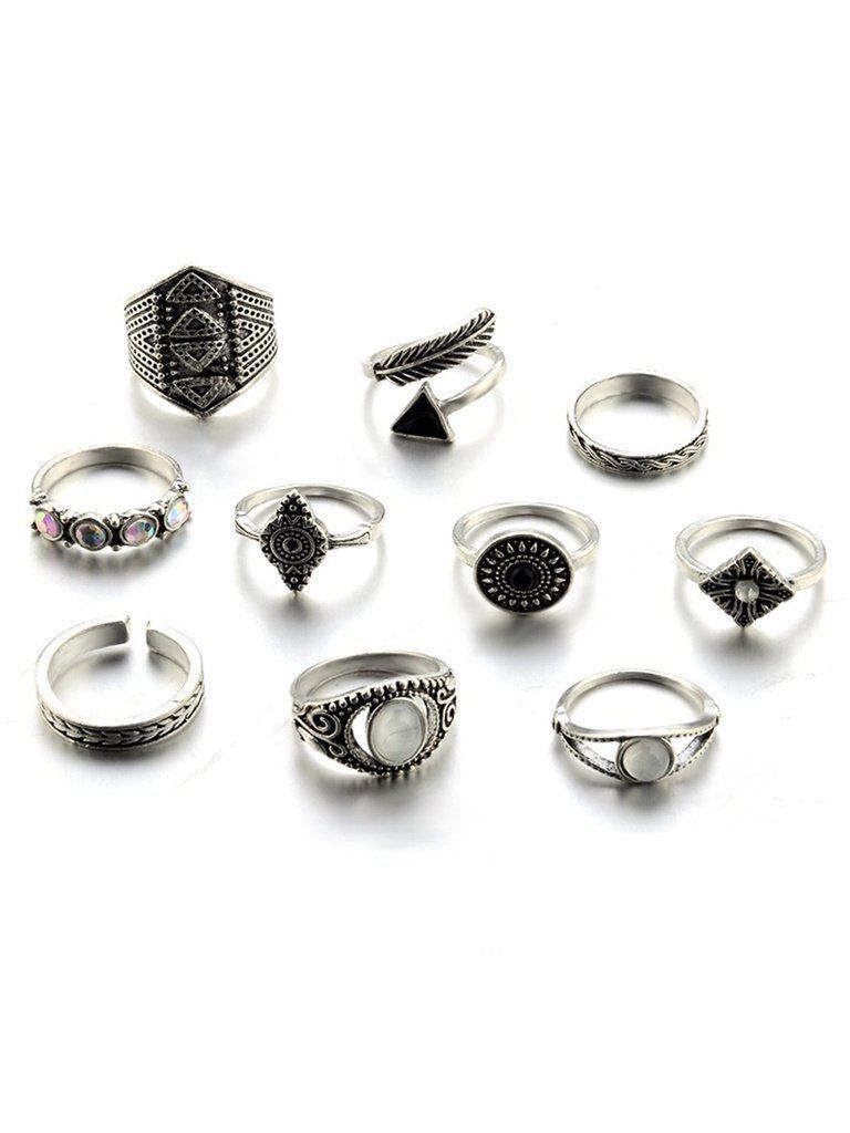 Wrapped Ring Pack 10pcs-jewelry-Des Mess