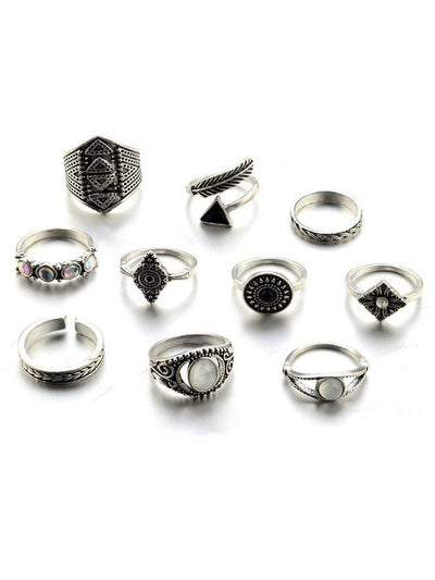 Wrapped Ring Pack 10pcs-jewelry-Des Mess