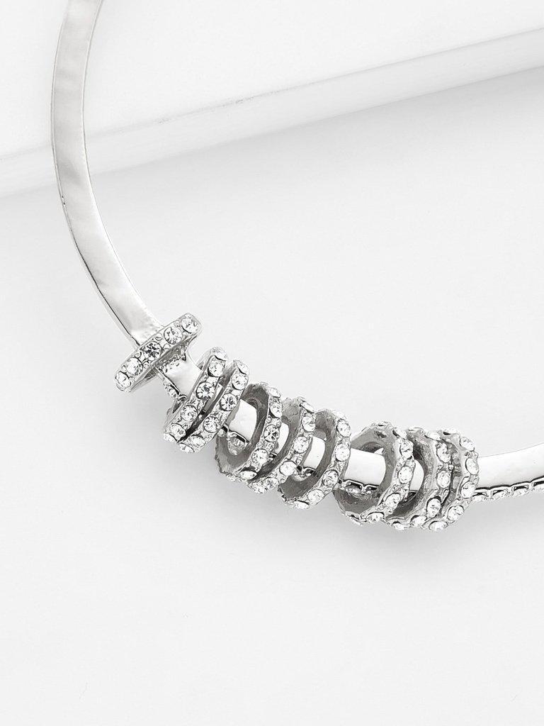 Mini Ring Decorated Cuff Bracelet--Des Mess