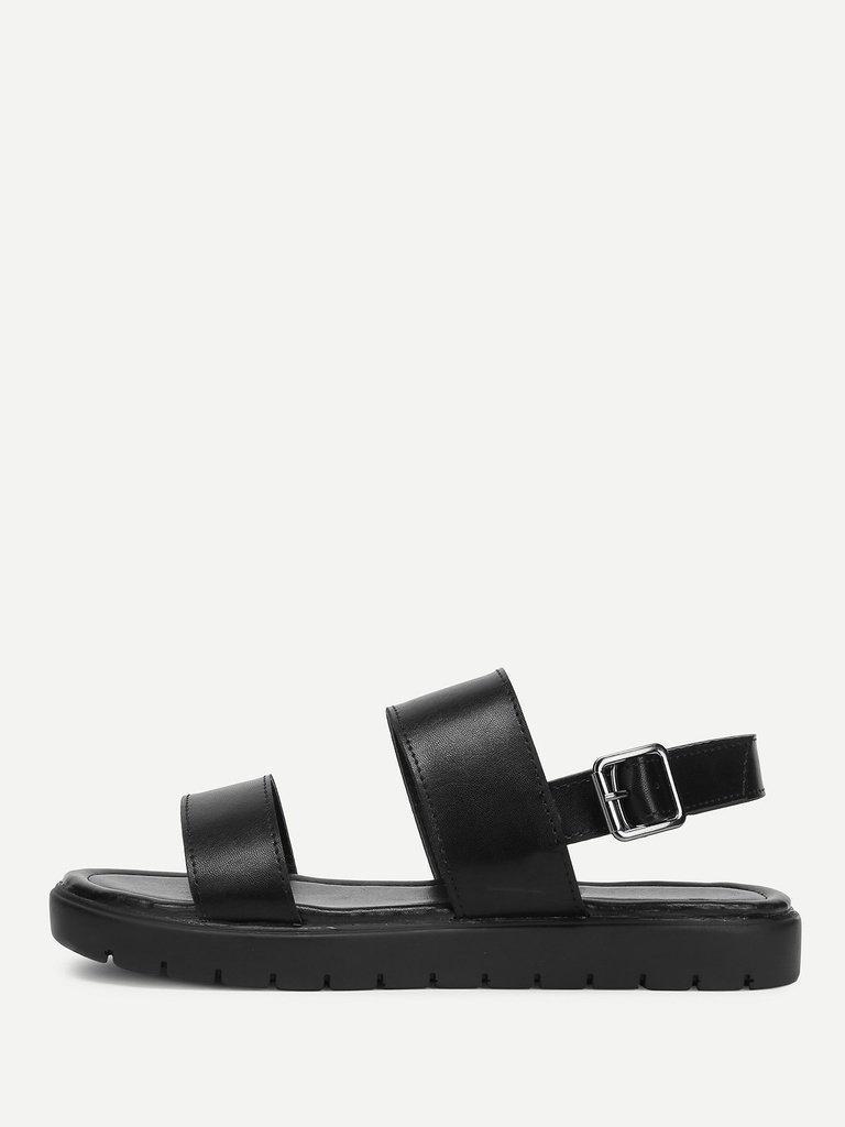 Two Part Flat Sandals-shoes-Des Mess