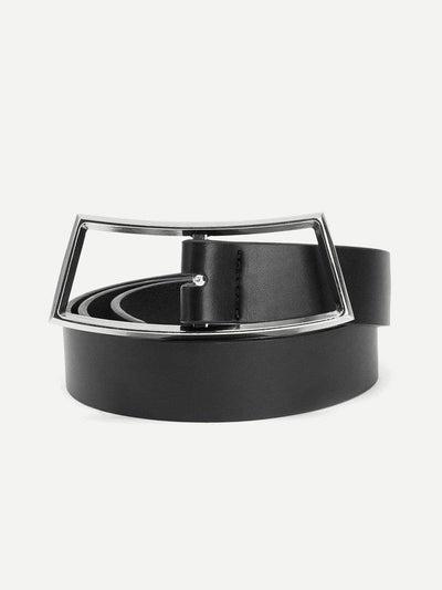 Buckle Design Faux Leather Belt-accessories-Des Mess