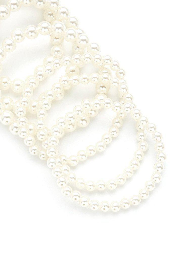 Faux Pearl Design Beaded Bracelet Set-jewelry-Des Mess