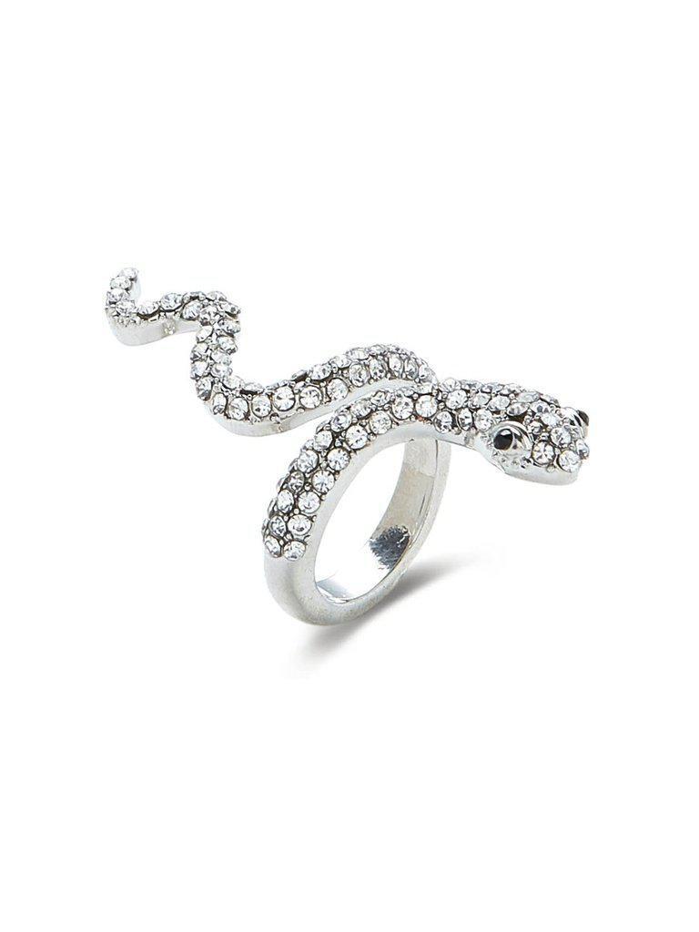 Rhinestone Snake Design Ring-jewelry-Des Mess