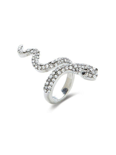 Rhinestone Snake Design Ring-jewelry-Des Mess