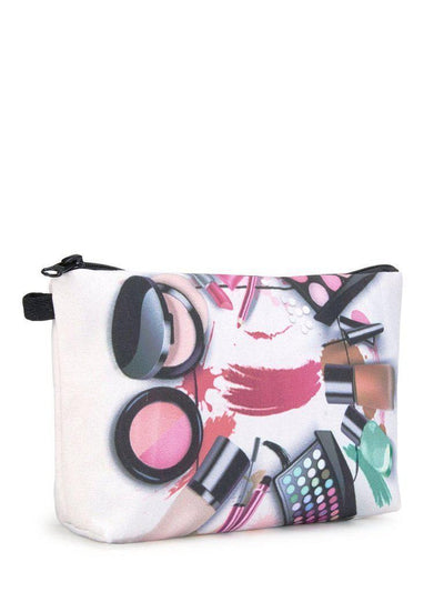 Cosmetics Print Zipper Pouch-makeup-Des Mess