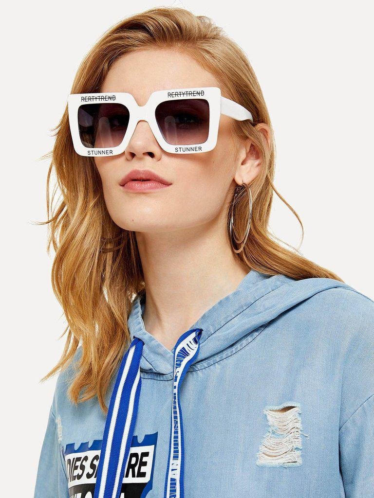 Oversized Square Sunglasses-accessories-Des Mess