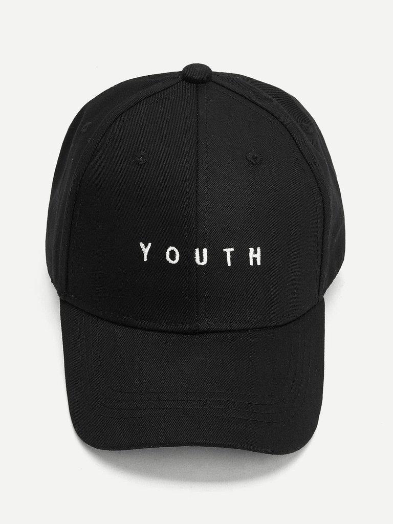 Embroidered Letter Baseball Cap-accessories-Des Mess