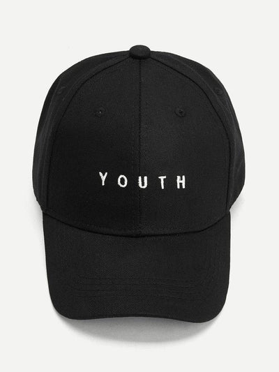 Embroidered Letter Baseball Cap-accessories-Des Mess