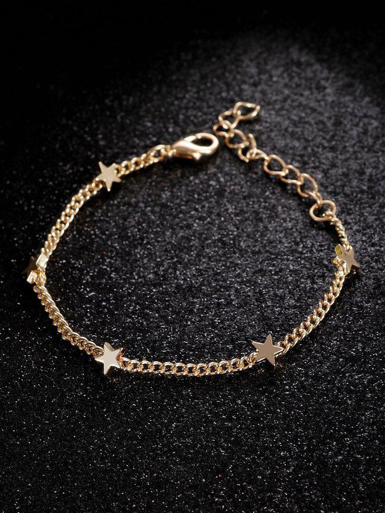 Star Charm Chain Bracelet--Des Mess