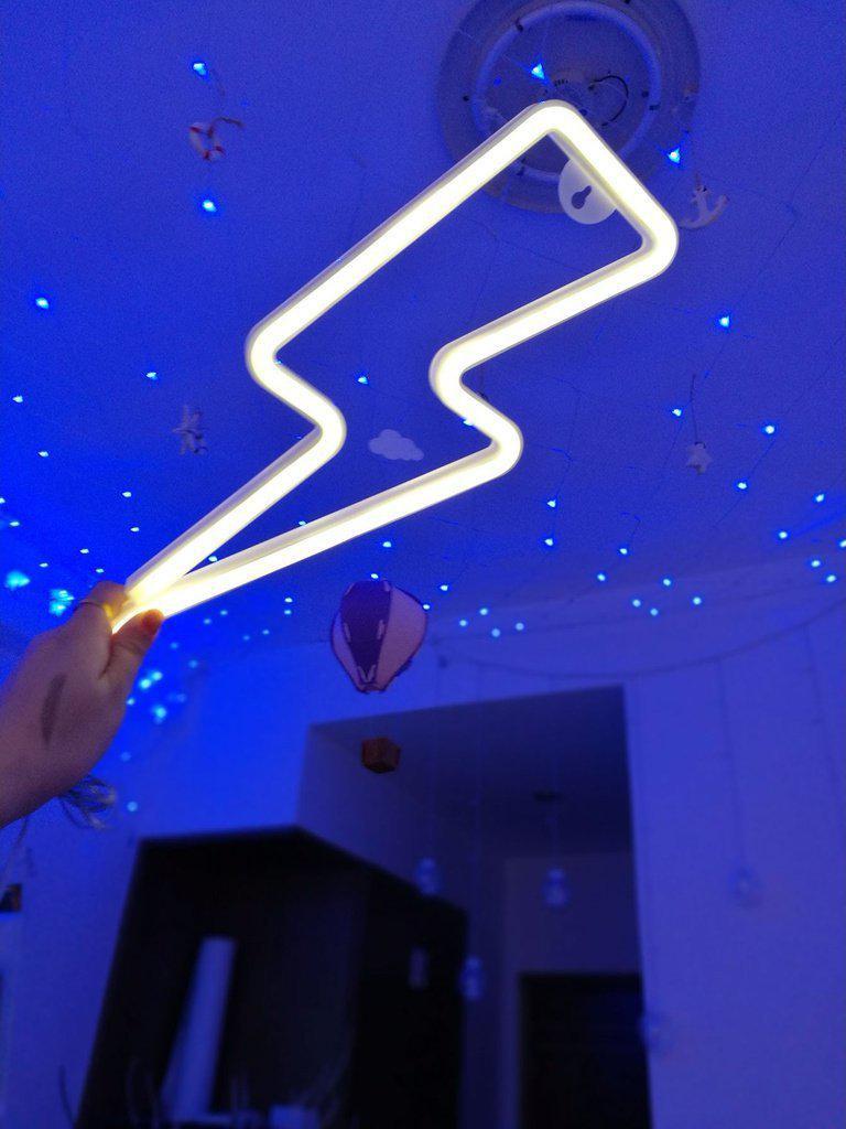 Battery Operated Lightning Bolt Light Battery Not Include-others-Des Mess