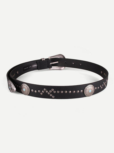 Eyelet Detail Western Belt-accessories-Des Mess