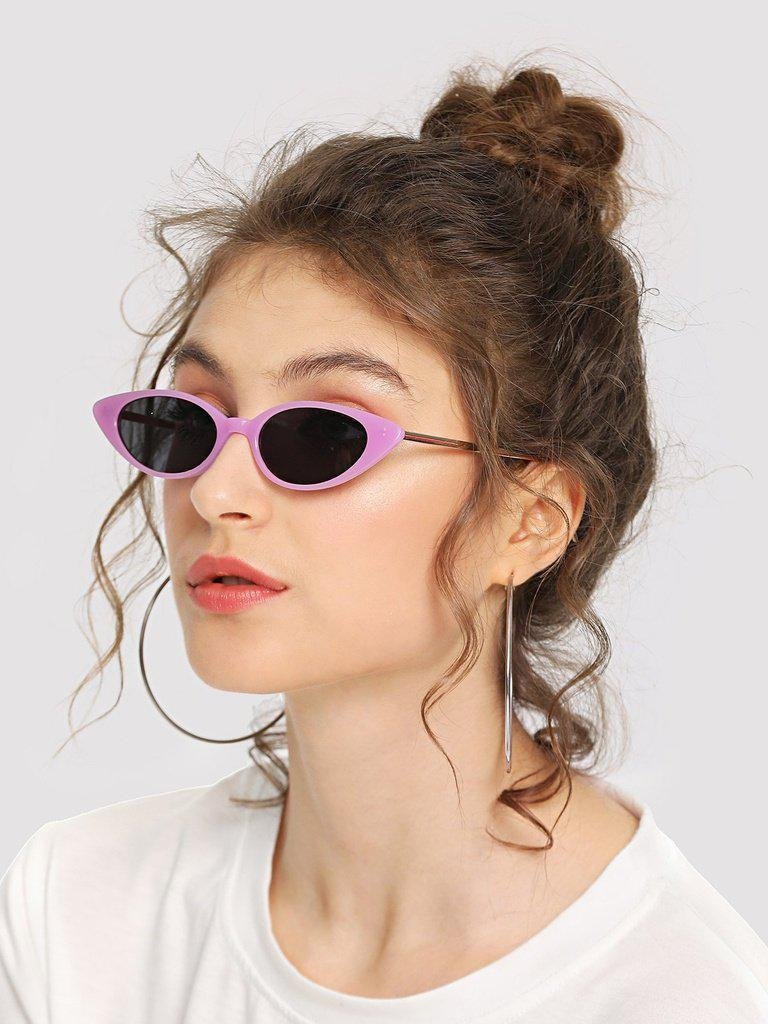 Cat Eye Metal Temple Sunglasses-accessories-Des Mess