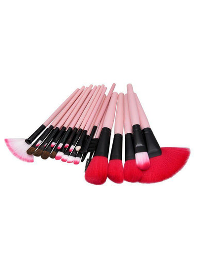 Fan Shaped Professional Makeup Brush 24pcs--Des Mess