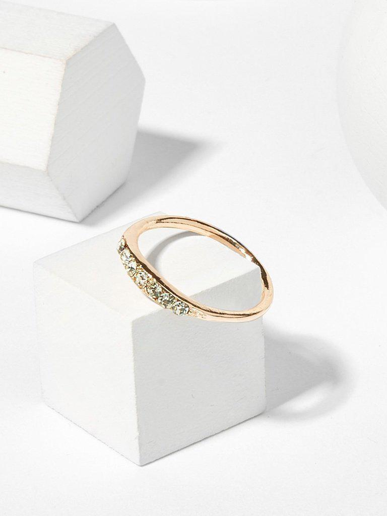 Rhinestone Detail Ring-jewelry-Des Mess