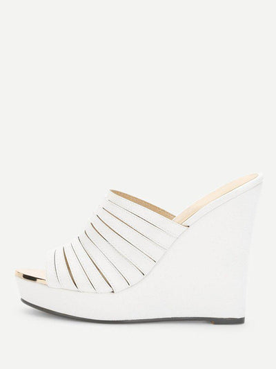 Strappy Platform Wedge Mules-shoes-Des Mess