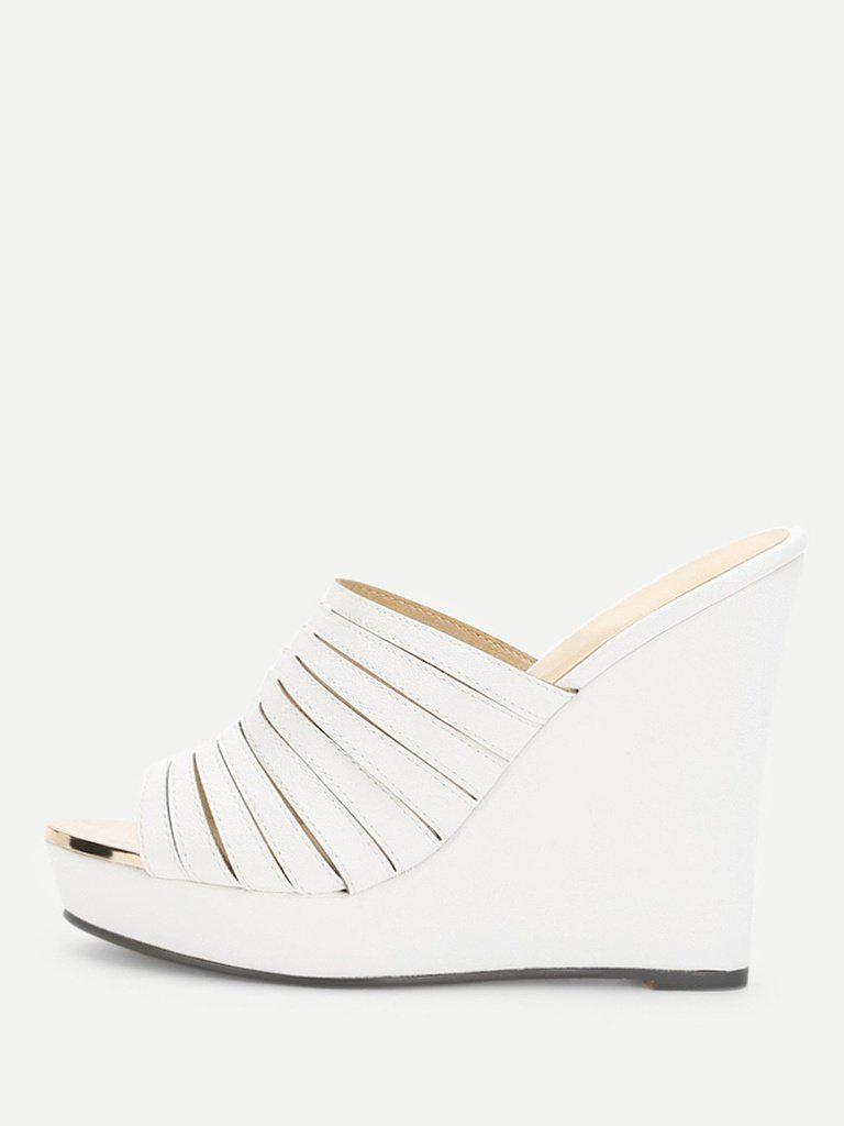 Strappy Platform Wedge Mules-shoes-Des Mess
