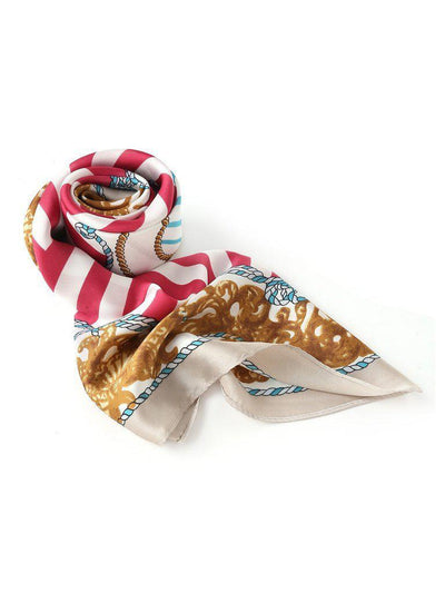 Graphic Print Satin Bandana-accessories-Des Mess