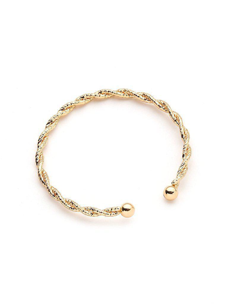 Plated Woven Design Bracelet-jewelry-Des Mess