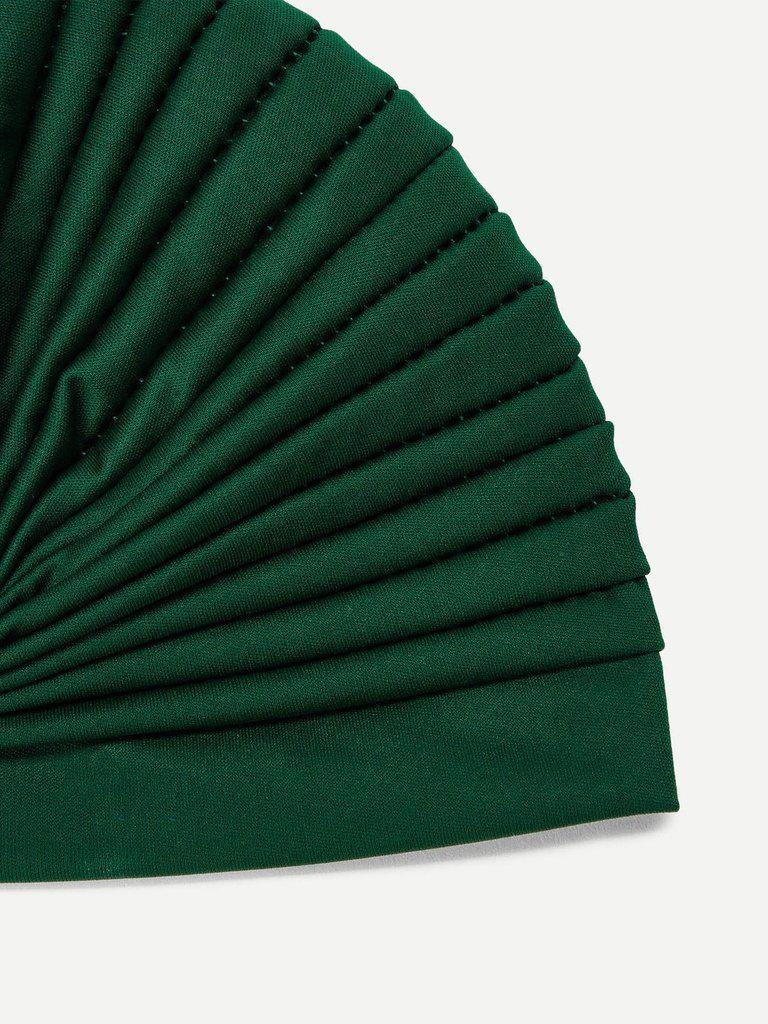 Pleated Plain Turban Hat--Des Mess