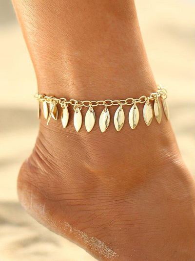Festival Drop Charm Chain Anklet-jewelry-Des Mess