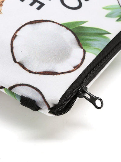 Coco & Letter Print Makeup Bag-makeup-Des Mess