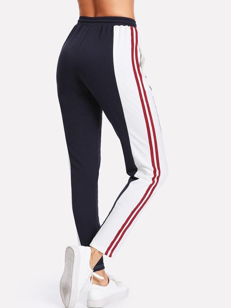 Cut And Sew Drawstring Sweatpants-bottom-Des Mess