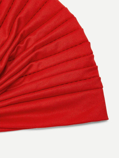 Pleated Plain Turban Hat-accessories-Des Mess