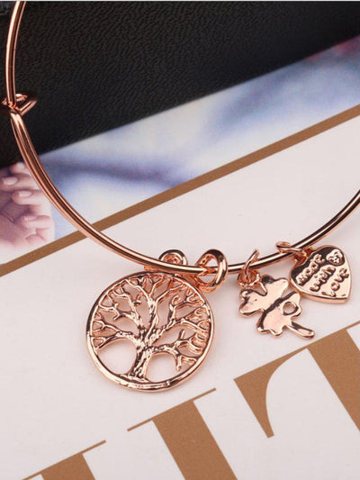Round Charm Adjustable Bangle--Des Mess