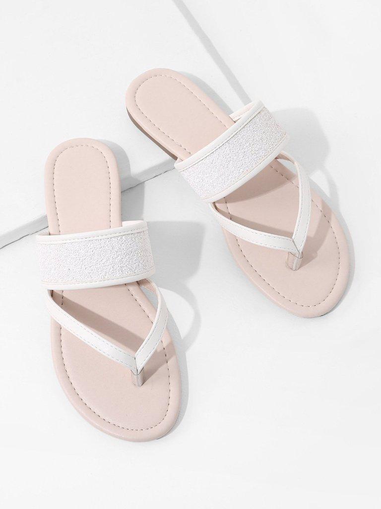 Toe Post PU Flat Sandals-shoes-Des Mess