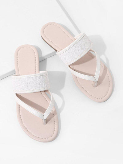 Toe Post PU Flat Sandals-shoes-Des Mess