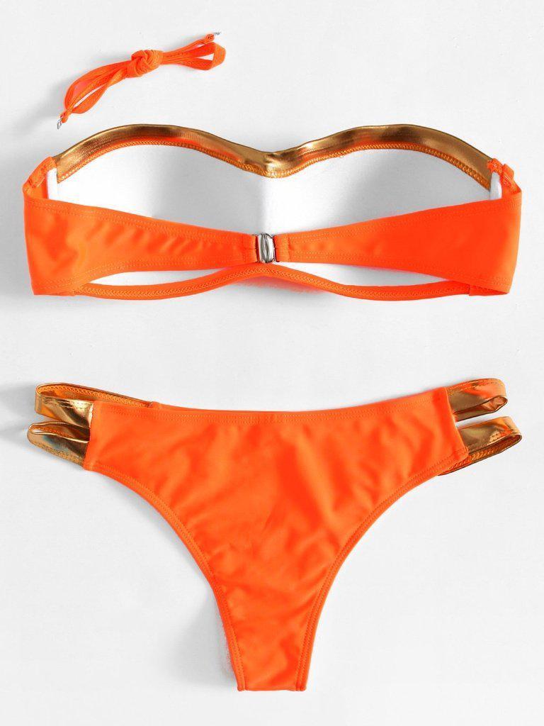 Ladder Cut Out Bikini Set-swimwear-Des Mess