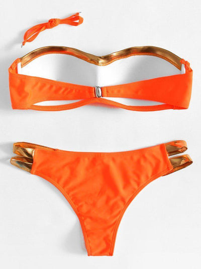 Ladder Cut Out Bikini Set-swimwear-Des Mess