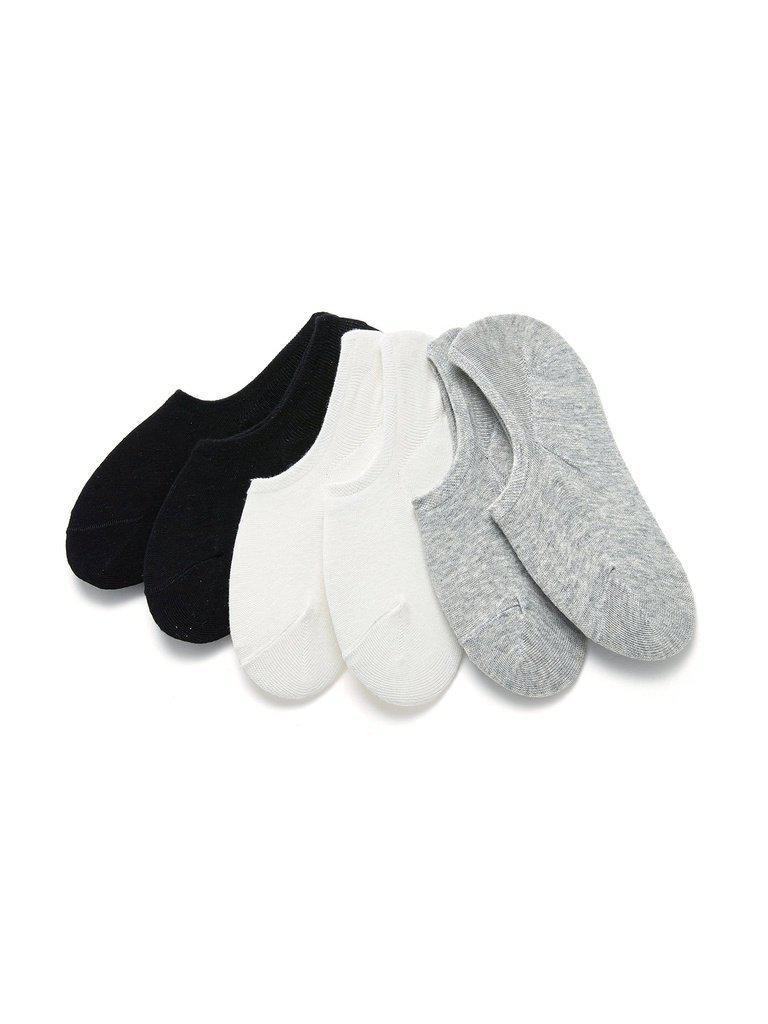 Plain Invisible Socks 6pairs-accessories-Des Mess