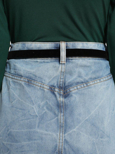 Eyelet Western Suede Belt-accessories-Des Mess