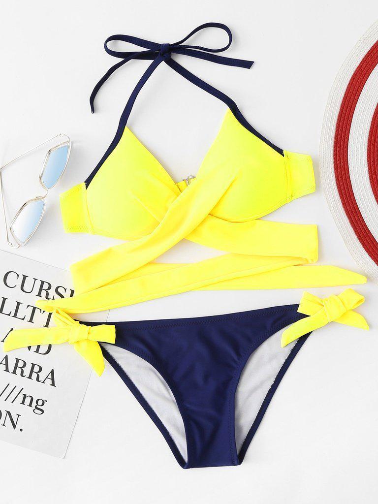 Crossover Mix & Match Bikini Set-swimwear-Des Mess