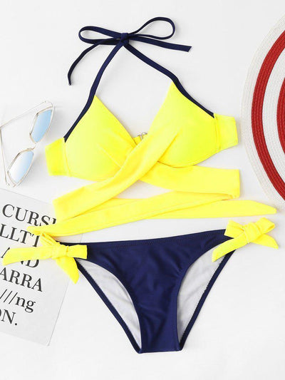 Crossover Mix & Match Bikini Set-swimwear-Des Mess