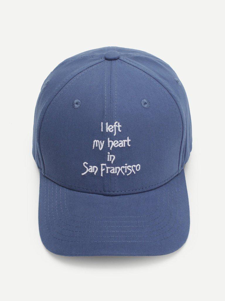Embroidered Letter Baseball Cap-accessories-Des Mess