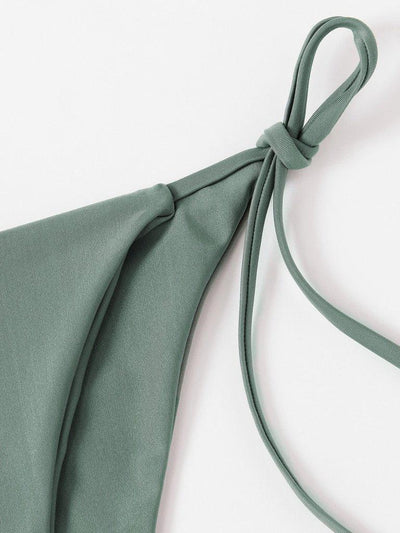 Self Tie Halter Bikini Set--Des Mess