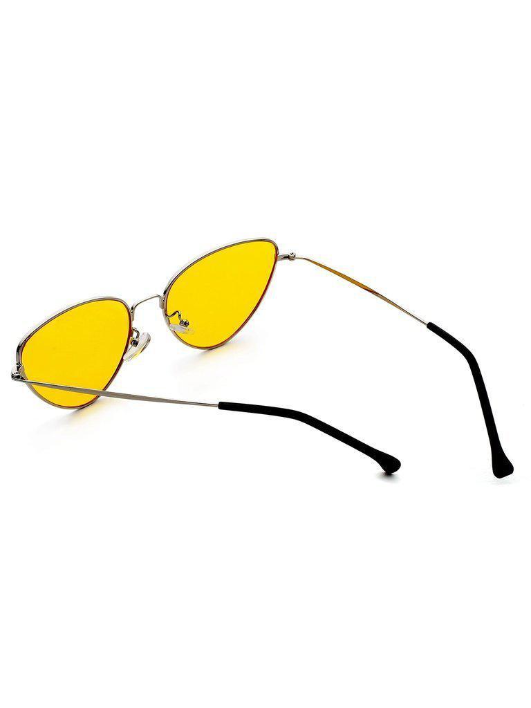 Oval Shaped Flat Lens Sunglasses-accessories-Des Mess